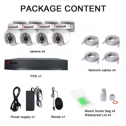 Älykäs 8MP POE -valvontakamerajärjestelmä – Täydellinen turva 24/7