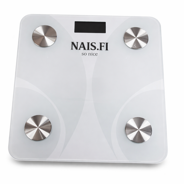 Digitaalinen kylpyhuonevaaka – LED-näyttö, karkaistu lasi