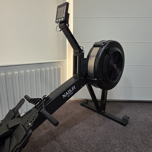 Ilmavastuksella toimiva soutulaite – koko kehoa treenaava kotilaite