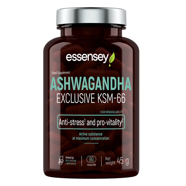 Adaptogen TREC ESSENSEY ASHWAGANDHA EXCLUSIVE KSM-66 90 kapselia