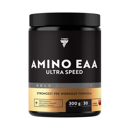 Aminohappo TREC GOLD CORE LINE AMINO EAA HIGH SPEED HERRY 300 g