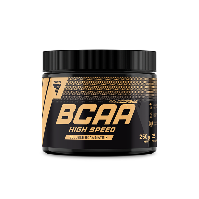 Aminohappo TREC GOLD CORE LINE BCAA HIGH SPEED LEMON 250 g