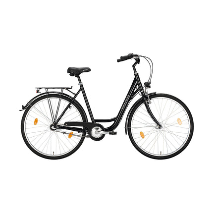 Naisten pyörä EXCELSIOR Road Cruiser Alu, 28", 7k, musta (S)