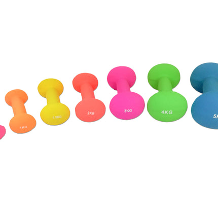 Käsipainot TUNTURI Neopreeni käsipainot 3kg, violetti