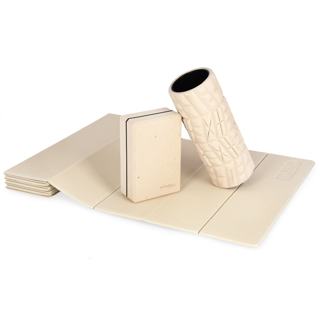 Joogasetti SPOKEY Ecosana Eco, rulla+pala+matto