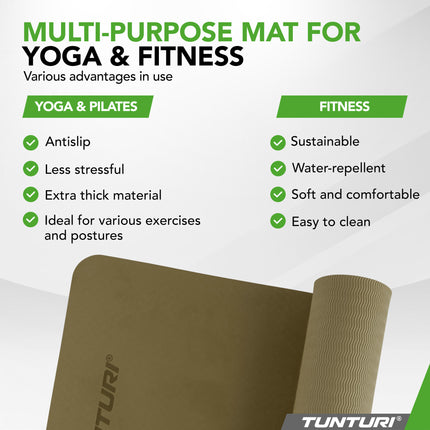 Joogamatto Tunturi Yogamat 8mm, Army Green