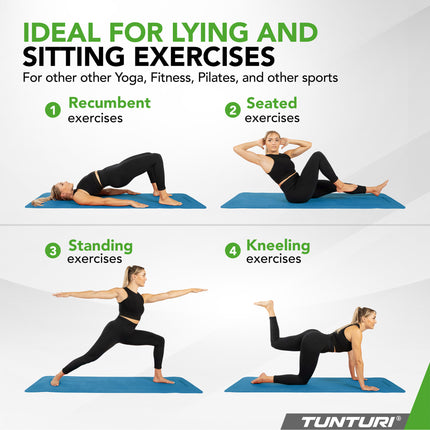 Joogamatto Tunturi Yogamat 8mm, Petrol Blue