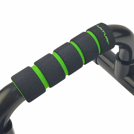TUNTURI Push Up Bar PVC, musta-vihreä