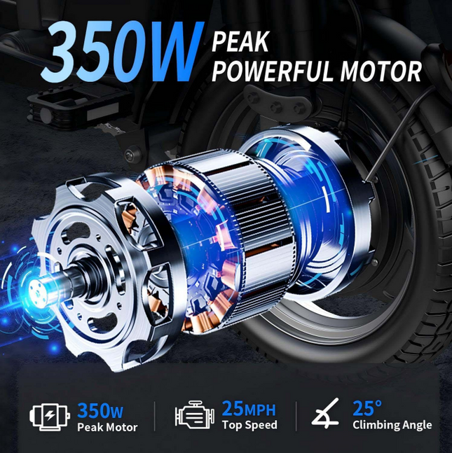 Taitettava Sähköpyörä 350W – Kevyt, ketterä ja tehokas kaupunkiliikkuja