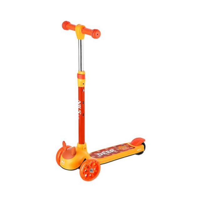 Lasten skootteri NILS FUN HLB02 Deer Scooter, oranssi