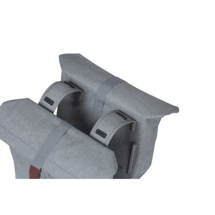 Laukkulaukku BASIL City tuplapyörälaukku, 28-32 L, harmaa