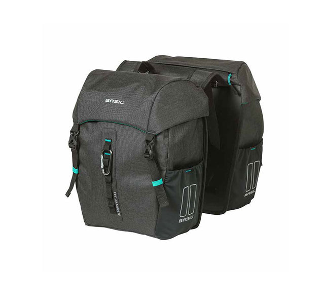 Laukkulaukku BASIL DISCOVERY 365D, M, 18 l, kaksipuolinen, musta