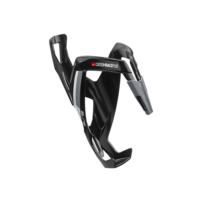 Pulloteline ELITE Custom Race+ musta kiiltävä, valkoinen grafiikka (musta)