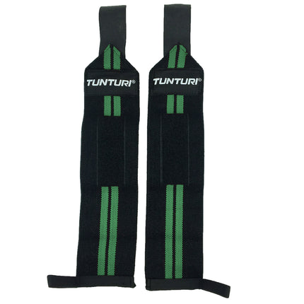 Rannehihnat TUNTURI Wrist Wraps, vihreä