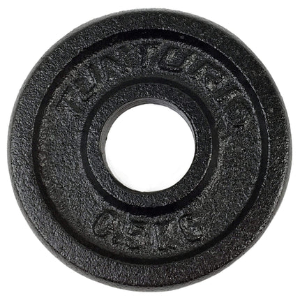 Painolevyt TUNTURI Lautaset Musta, 30 mm, 0,5kg (pari)