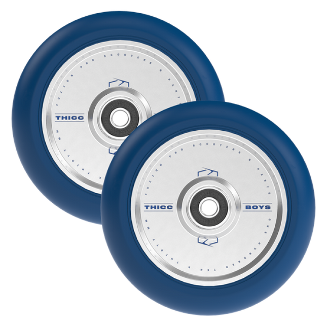 Pyörä skootterille FUZION Thiccboys Wheels 30 x 110mm Navy/Silver (pari)