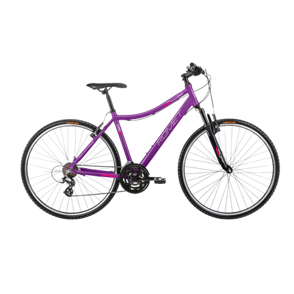 Naisten polkupyörä ROMET Orkan D, violetti (M)