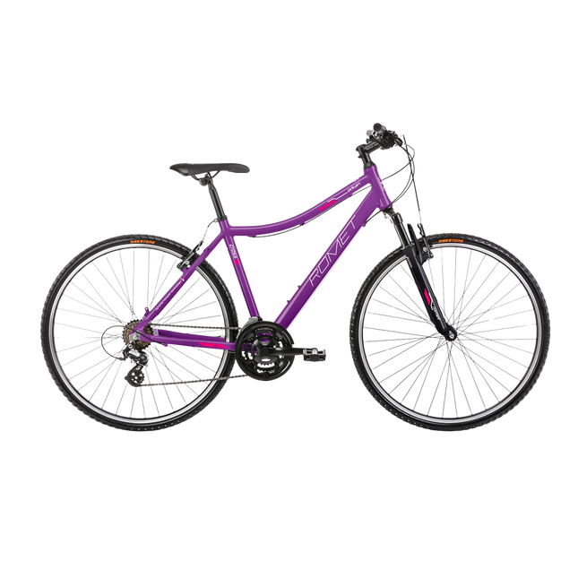 Naisten polkupyörä ROMET Orkan D, violetti (M)