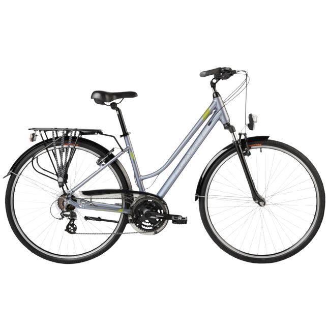 Naisten pyörä ROMET Gazela 0, harmaa-vihreä (M)