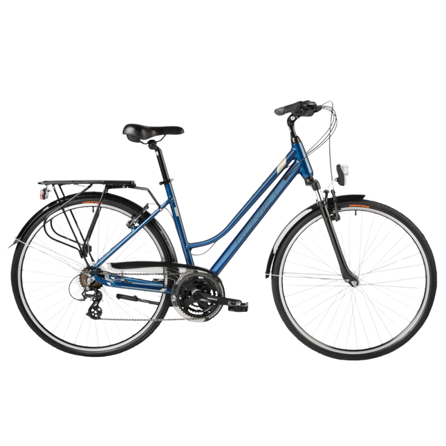 Naisten hybridipyörä ROMET Gazela 0, turkoosi-kulta (L)