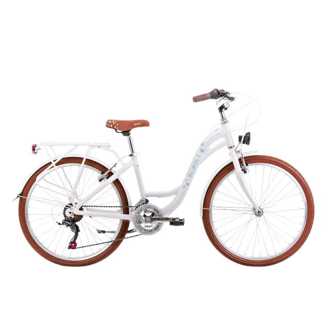 Tyttöjen polkupyörä ROMET Panda 1, valko-sininen