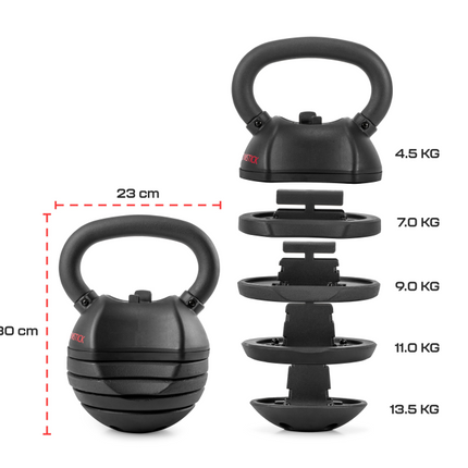 GYMSTICK Quick-Lock Kahvakuula 13,5 kg
