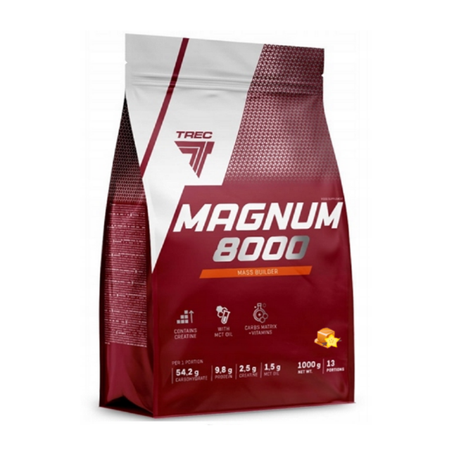Ravinnetiiviste TREC MAGNUM 8000 CARAMEL-VANILLIA 1000g