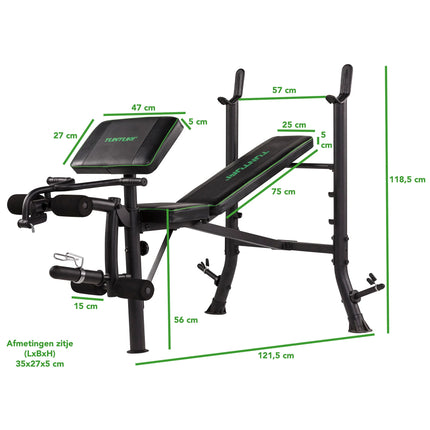Treenipenkki TUNTURI WB40 Compact Width Weight Bench