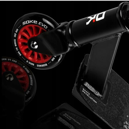 Temppuskootteri SOKE EVO, musta-punainen