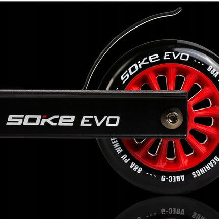 Temppuskootteri SOKE EVO, musta-punainen