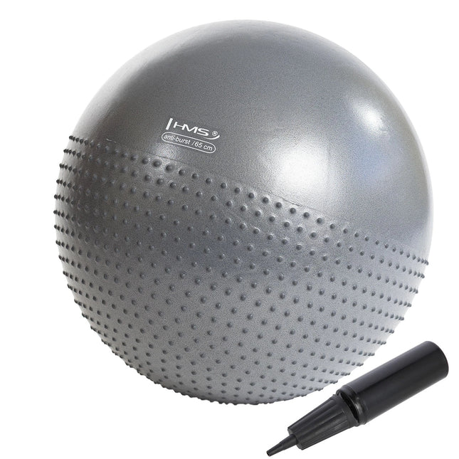 Voimistelupallo HMS YB03N Gym Ball 65 cm, harmaa