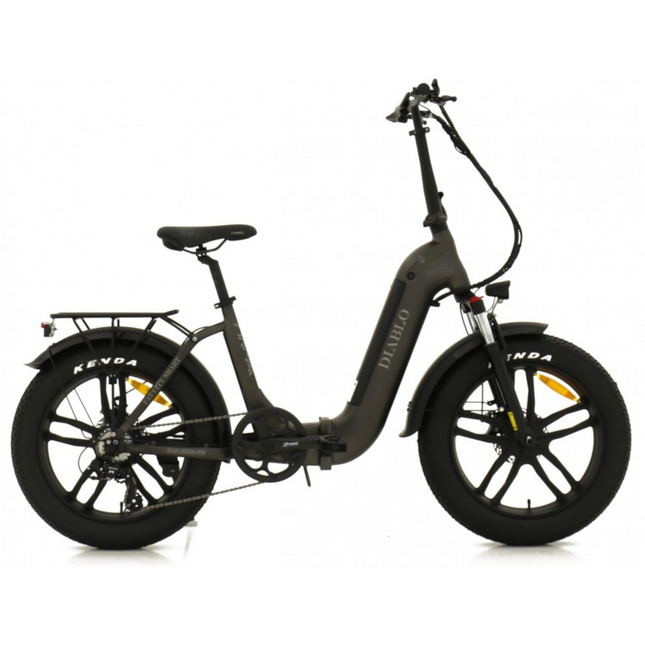 Kokoontaittuva sähköpyörä DIABLO Fat City Smart, antrasiitti