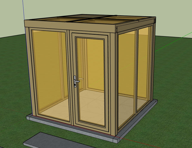 Alumiinirunkoinen Lasisauna – Moderni & Säänkestävä Kulta