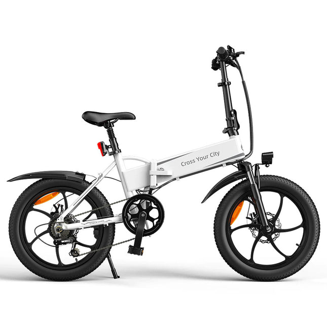 Taitettava sähköpyörä ADO A20+, valkoinen