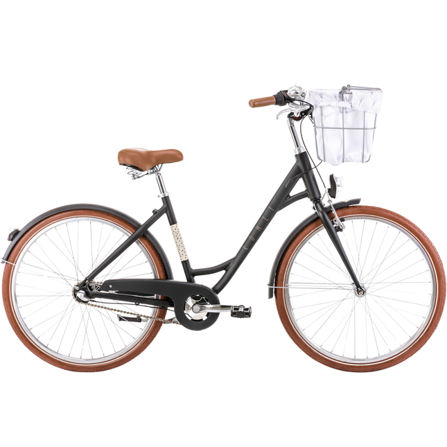 Polkupyörä ROMET Pop Art Eco, etukori, musta (M)
