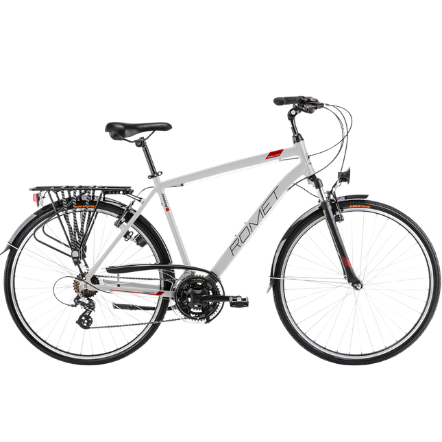 Polkupyörä ROMET Wagant, harmaanpunainen (L)