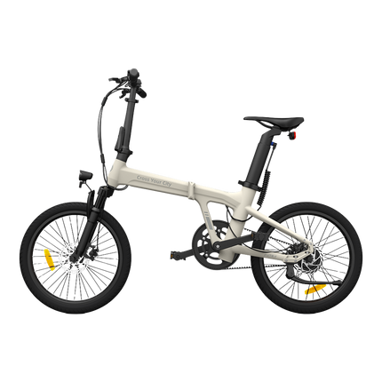 Taittuva sähköpyörä ADO A20S AIR etujousituksella, Ivory (valkoinen)