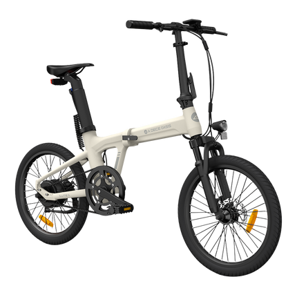 Taittuva sähköpyörä ADO A20S AIR etujousituksella, Ivory (valkoinen)