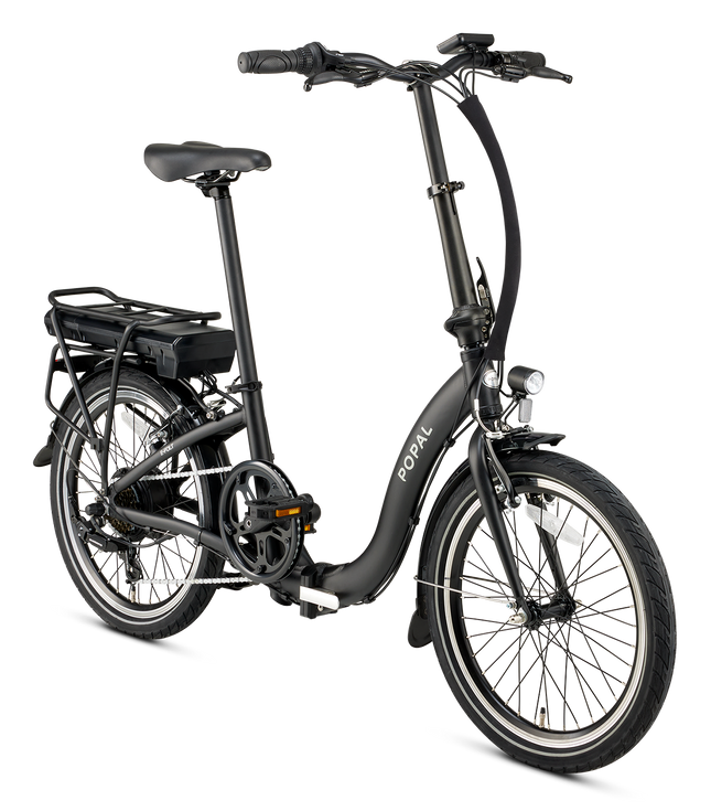 Sähkökäyttöinen kokoontaittuva pyörä POPAL E-Folt 1.0, 20" musta