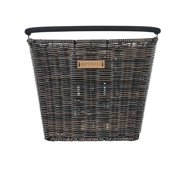 Polkupyörän etukori Basil Bremen Rattan Look KF, irrotettava