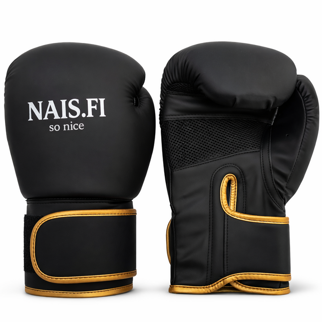 Nyrkkeilyhanskat 16OZ – hengittävä & tukeva tarrakiinnitys