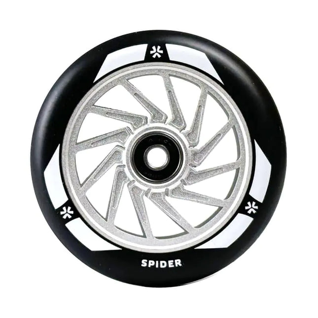 Skootterin pyörä Union Spider Pro Scooter Wheel 110mm musta/hopea