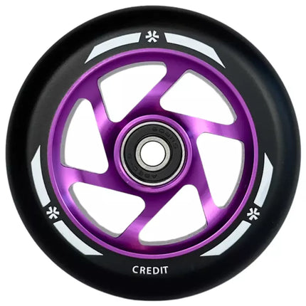 Skootterin pyörä Union Credit V2 Pro Scooter Wheel 100mm violetti/musta