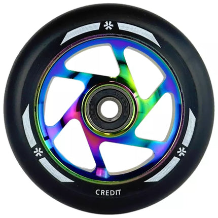 Skootterin pyörä Union Credit V2 Pro Scooter Wheel 100mm Neokromi/musta