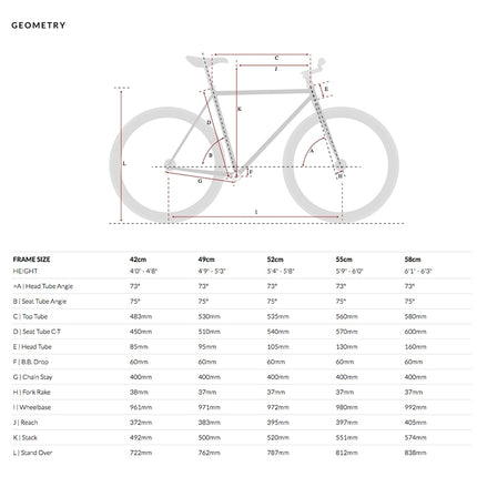 Fixie bike 6KU Nebula 1 (L)
