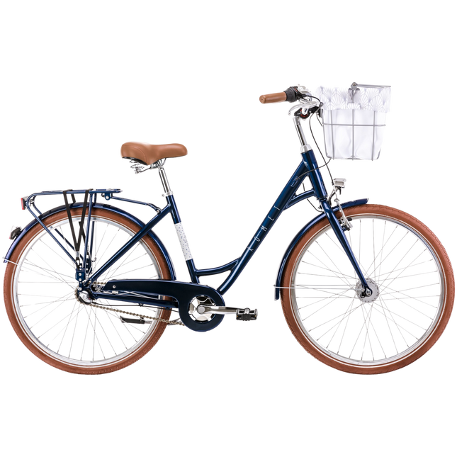 Polkupyörä ROMET Pop Art Classic, etukorilla, tummansininen (L)