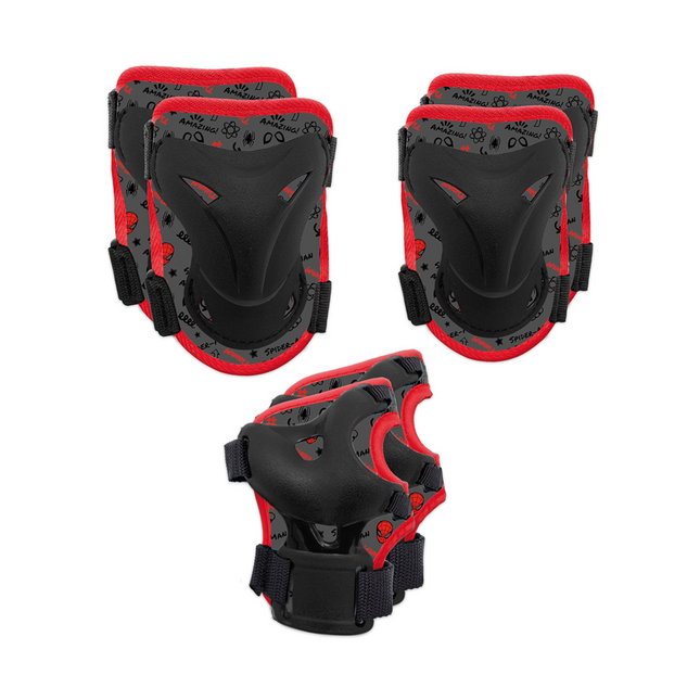 Spiderman sulakkeet, punainen-musta