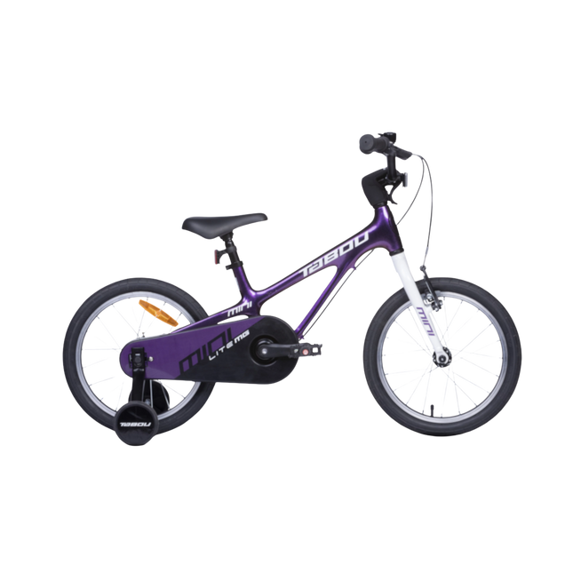 Ultrakevyt lasten polkupyörä TABOU Mini Lite MG, 14" violetti-valkoinen
