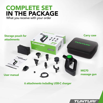 Hierontapistooli Tunturi MG70 Pro