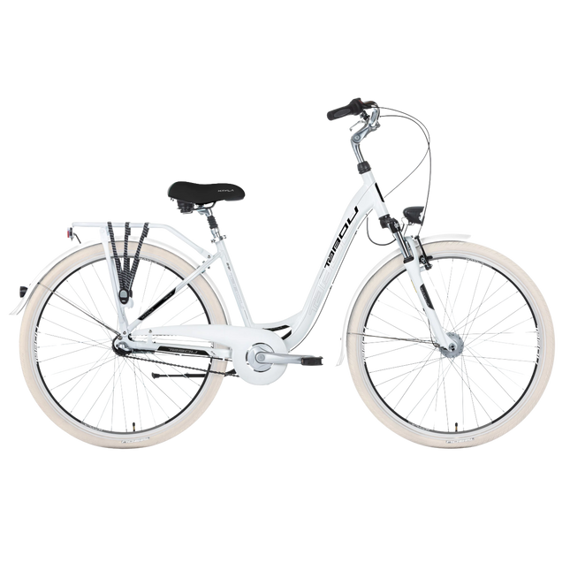 Naisten polkupyörä TABOU Kayla Nexus, valkoinen-musta (M)